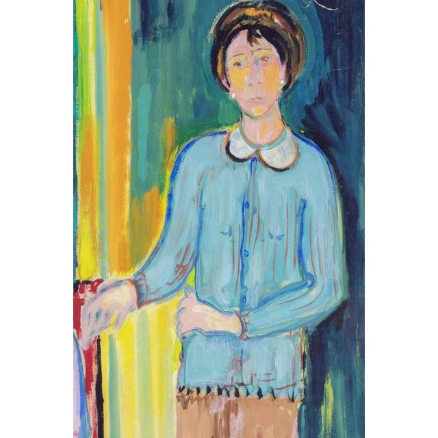 Oil on cardboard realized by Sirio Pellegrini in 1968. Hand signed lower right. Includes a beautiful wooden frame, one-of-...