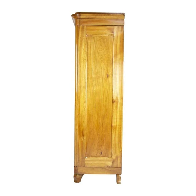 Antique Viennese Biedermeier Wardrobe in Cherrywood For Sale - Image 5 of 10