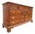 Vintage 10 Drawer Lowboy Triple Dresser ~ Chippendale Style ~ Hollywood Regency Bedroom Furniture For Sale