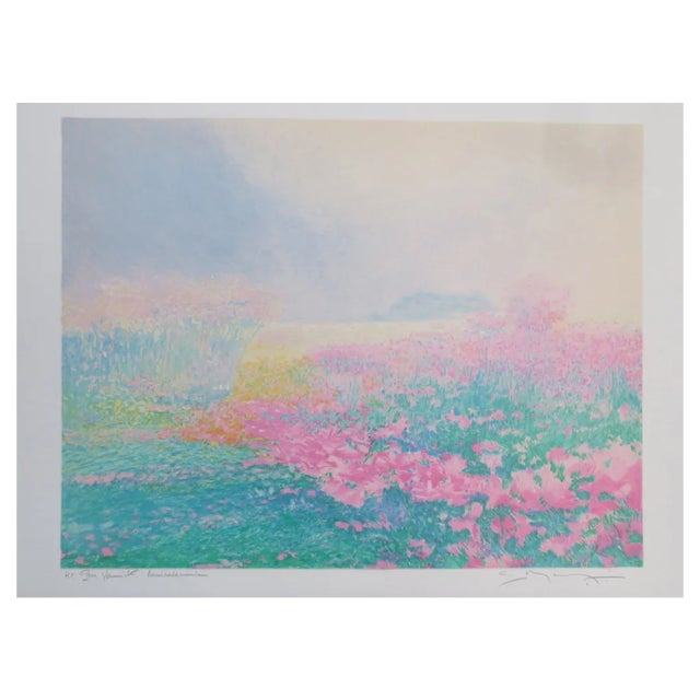 Claude Manoukian, The Farm in Burgundy, Lithograph For Sale