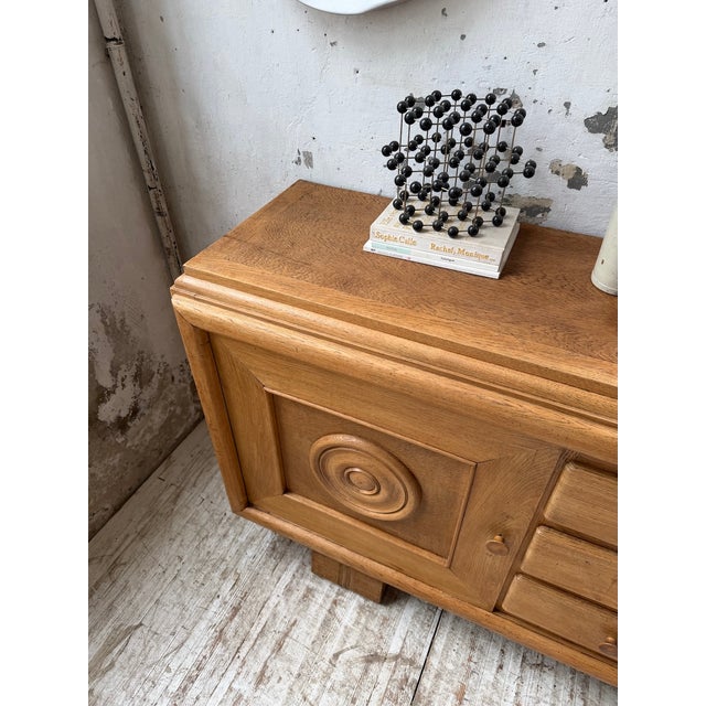 Art Deco Oak Sideboard by Dudouyt, 1940s For Sale - Image 18 of 18