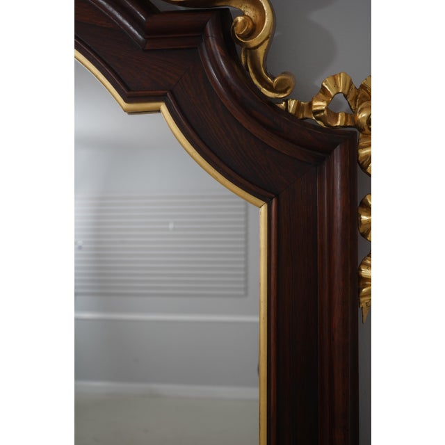 English Victorian Rosewood and Gold Gilt Mantle Mirror For Sale - Image 10 of 12