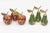 These delightful and well made set of 6 vintage brass and enamel object pear and apple sculptures add a whimsy to your...