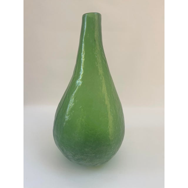 Mexican Mexican Recycled Art Glass Tall Vase For Sale - Image 3 of 7
