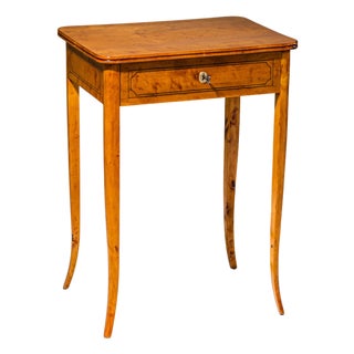 Biedermeier Sewing Table in Birch, 1820 For Sale
