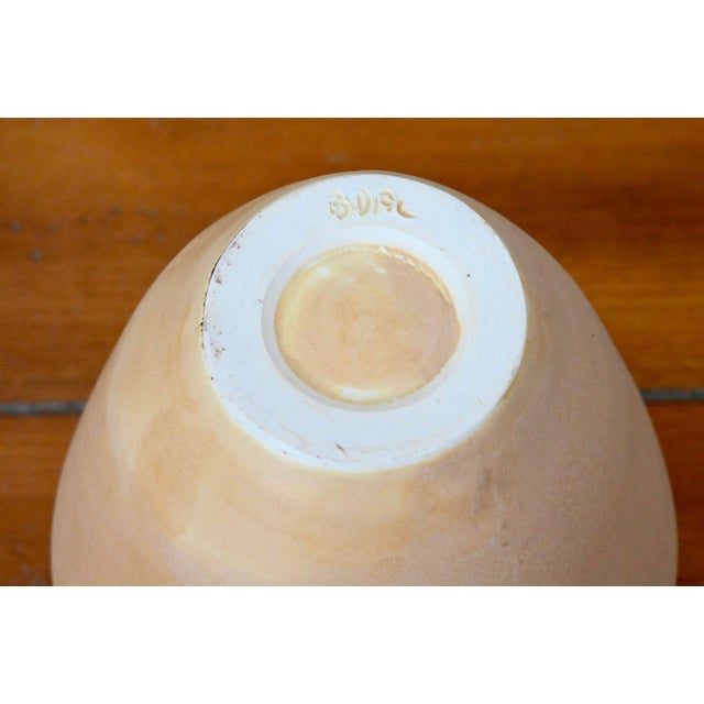 1980s Vintage Organic Modern Studio Pottery Lidded Vessel For Sale - Image 5 of 6