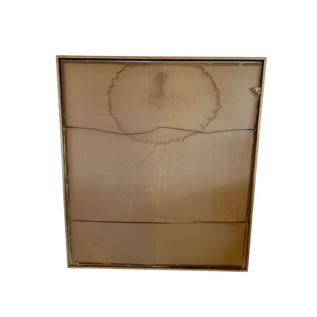 Abstract Large Abstract Floral Vase Still Life Painting in Gold Frame, Modern Expressionist Style by Jack Compton For Sale - Image 3 of 3