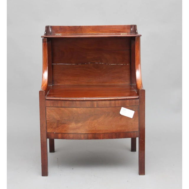 Brown 19th Century Mahogany Bedside Cupboard For Sale - Image 8 of 8