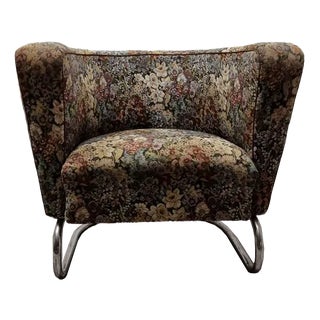 Chromed Armchair by Jindrich Halabala For Sale