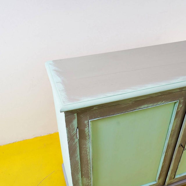 Modern Green Wooden Cabinet For Sale - Image 3 of 11