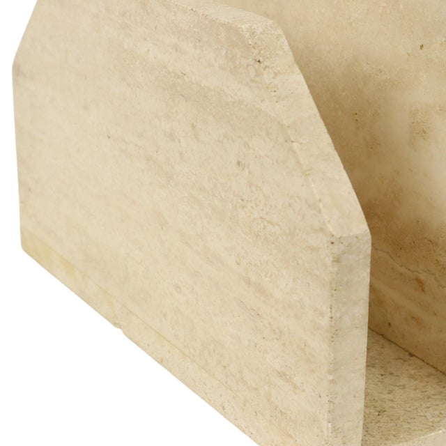 Stone Vintage Travertine Magazine Rack, 1970s For Sale - Image 7 of 18