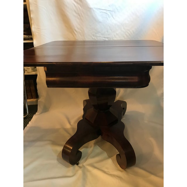 19th Century Empire Mahogany Game Table For Sale - Image 10 of 13
