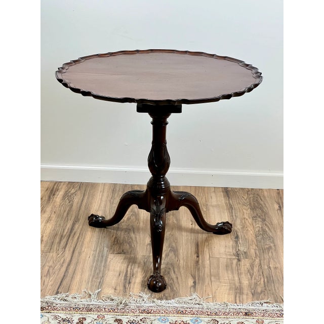 Traditional Fine Antique George III Tip Top Pie Crust Table C. Late 1700s For Sale - Image 3 of 12