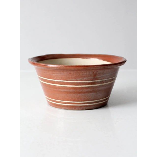Ceramic Vintage Studio Pottery Bowl For Sale - Image 7 of 9