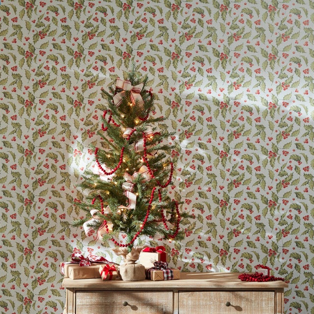 Ring in the holiday season with this beautiful Pine Tree with Burlap Base. Featuring warm white LED lights and measuring...