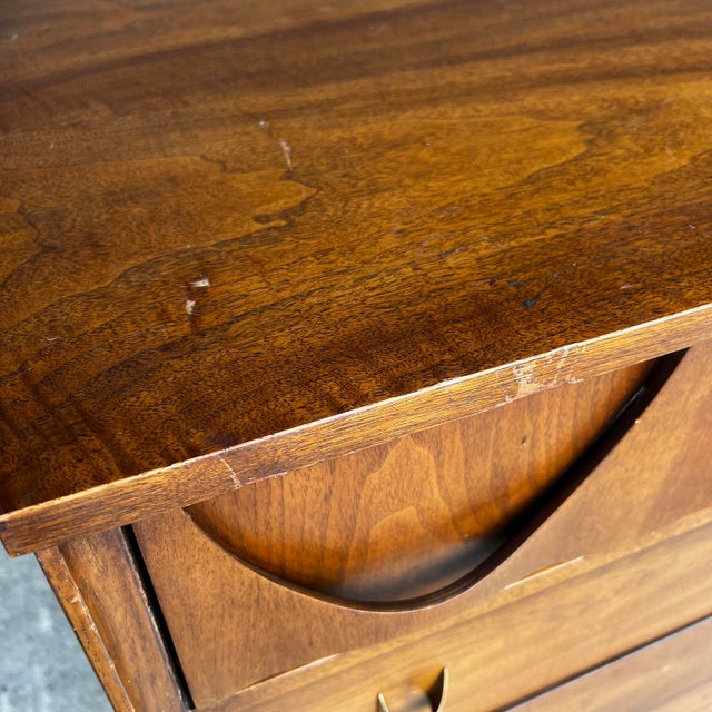 Mid 20th Century Broyhill Brasilia Highboy Dresser Midcentury For Sale - Image 5 of 12