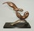 Abstract Vintage Bronze Balancing Swimming Otters Statue ~ Sculpture For Sale - Image 3 of 15