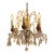 Eloquence Petite Genovese Six-Light Chandelier, Aged Gold For Sale