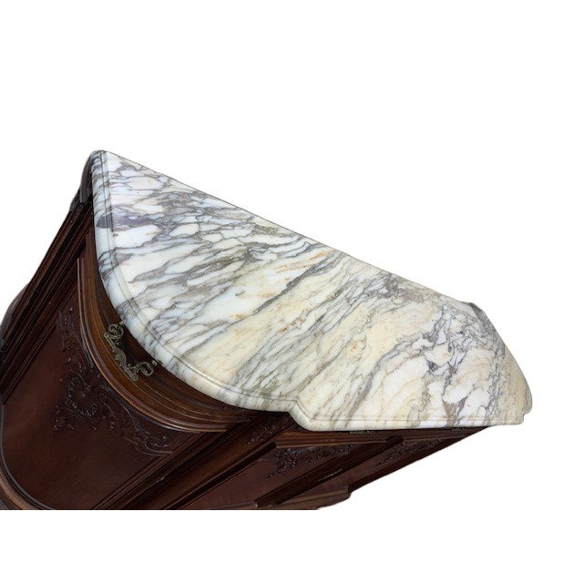 Late 19th Century French Walnut Marble Top Credenza For Sale - Image 13 of 14