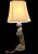 Figurative Vintage Large Figural Lamp, Harp and Shade For Sale - Image 3 of 12