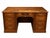 Brown Vintage Oak Pedestal Desk with Drawers, 1940s For Sale - Image 8 of 8