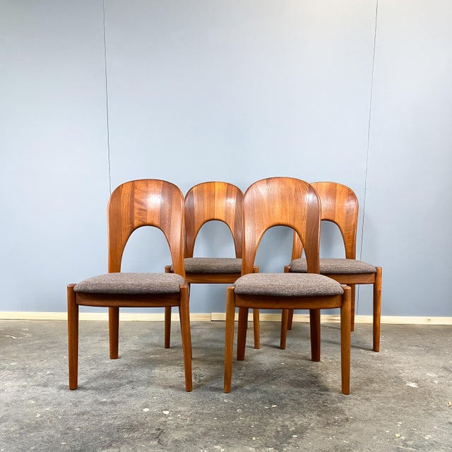 Mid-Century Modern Ole Dining Chairs in Teak from Koefoeds Hornslet Møbelfabrik, 1960s, Set of 4 For Sale - Image 3 of 15