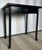 Ornamental & Decorative Materials 19th Century French Faux Bamboo Black Side Table With Drawer and Flared Feet. For Sale - Image 7 of 10