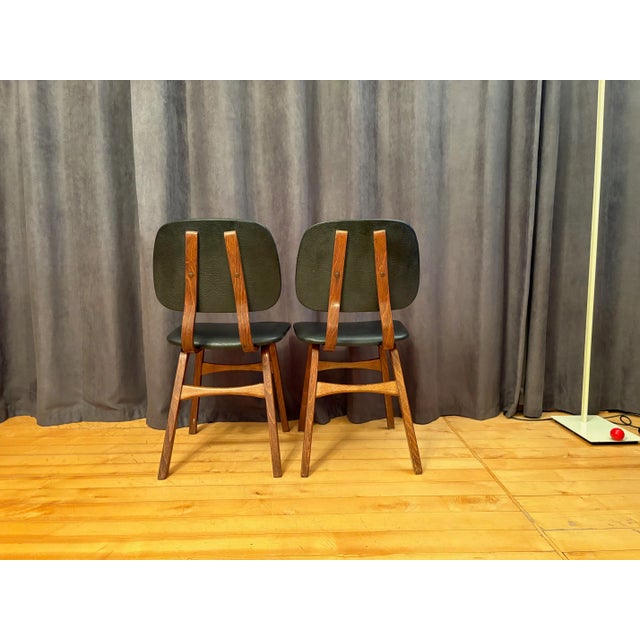 Chairs in the style of Borge Mogensen, Denmark, 1960s, Set of 2 For Sale - Image 6 of 12