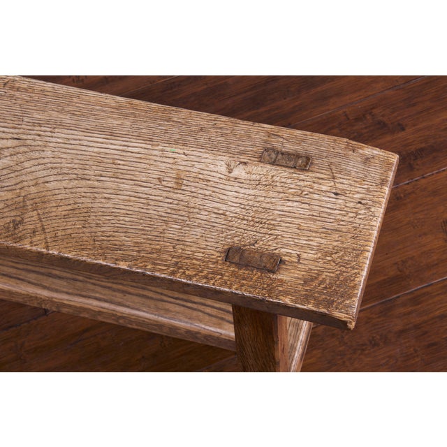 Antique Rustic Country French Farmhouse Oak Bench Chairish