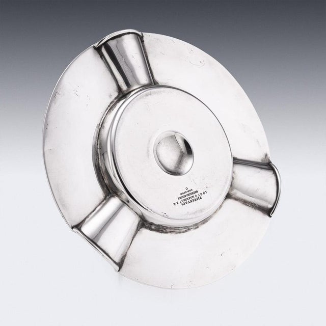 Antique American Silver Ashtray and Match Box Holder by Tiffany & Co, 1890s For Sale - Image 5 of 13