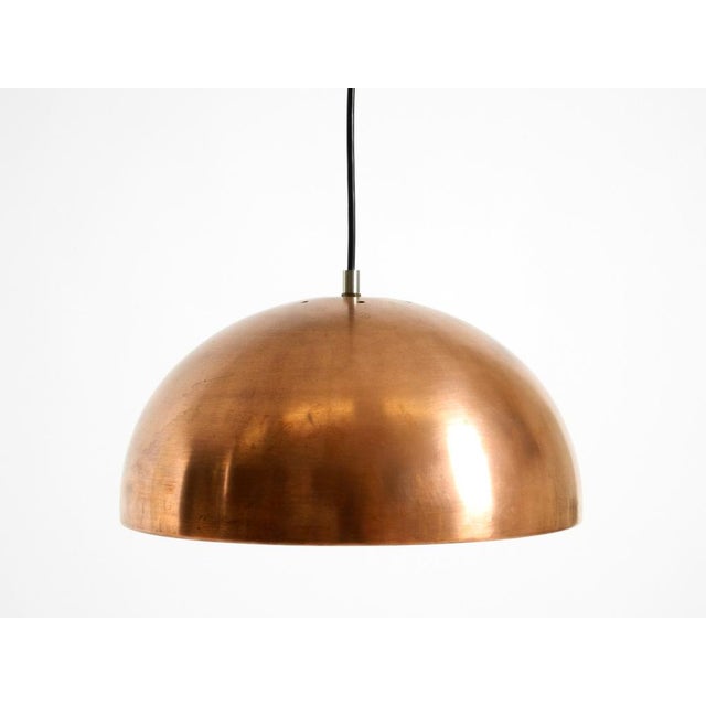 Mid-Century Modern Italian Copper Dome Pendant Light, 1950s For Sale - Image 6 of 14