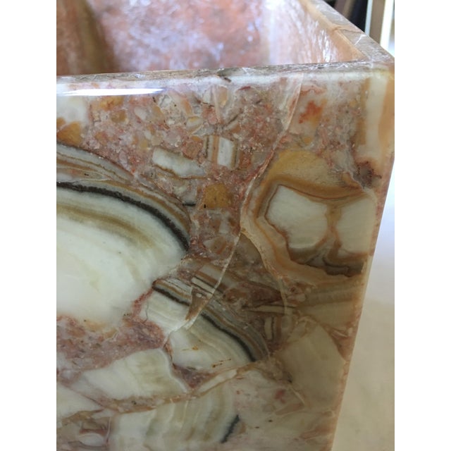 Stone Mid-Century Modern Onyx Stone Bench, 1970s For Sale - Image 7 of 7