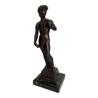 19th Century Roman Bronze Man For Sale