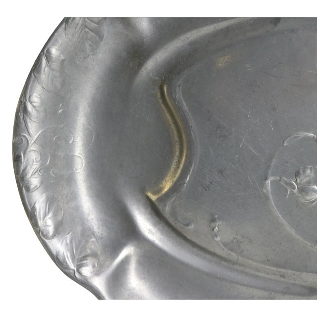 Art Nouveau Pewter Serving Tray by Kayserzinn 4331 For Sale - Image 10 of 13