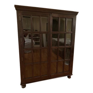 Crate & Barrel Faulkner Library Cabinet For Sale