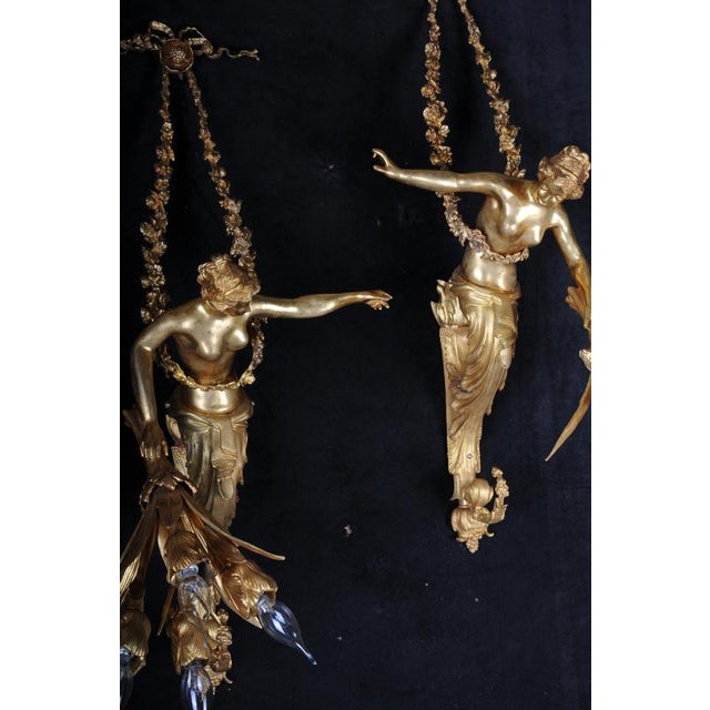 Traditional French Sconces in Gilt Bronze, Set of 2 For Sale - Image 3 of 18