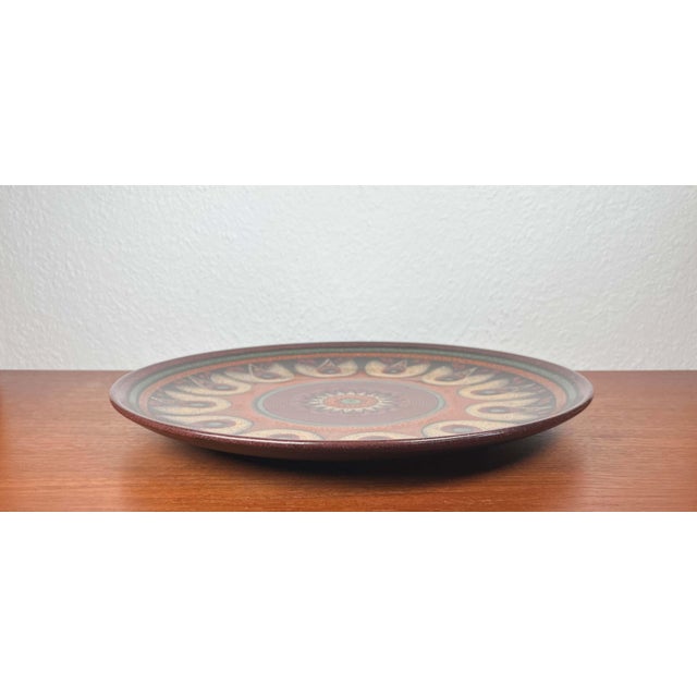 Vintage German Large Ceramic Wall Plate from KMK Keramik Manufaktur Kupfermühle, 1970s For Sale - Image 6 of 15