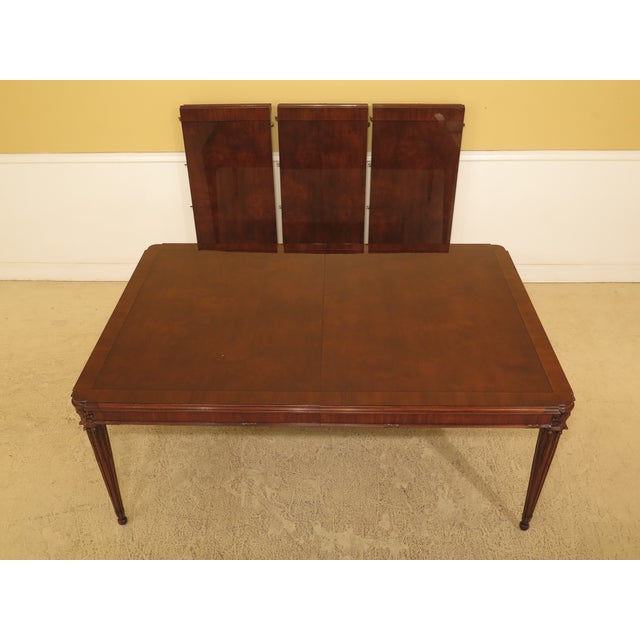 French Louis XVI Karges Walnut Dining Room Table Chairish