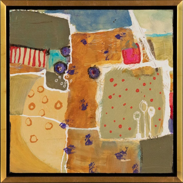 Contemporary "Landscape Study Ii" Original Mixed Media Painting by Jill Krasner For Sale - Image 3 of 3