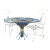 1960's Italian Hollywood Regency Style 'Coco Chanel' Sheaf of Wheat Table With Chairs- 3 Piece Set For Sale