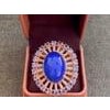 Bochic "Orient" Vintage Diamond, Blue Opal & Tanzanite Ring Set 18K Gold & Silver For Sale - Image 16 of 18