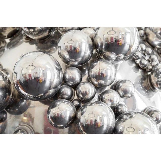 Metal Italian Artist, Sculpture with Spheres of Various Sizes, 1970, Steel For Sale - Image 7 of 9