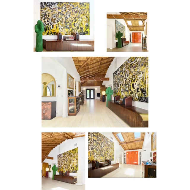 Monumental Macassar and Brass Credenza by Leon Rosen for Johnny Carson, C 1970 For Sale - Image 18 of 18