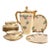 1920s Art Deco Charning Czech Teapot and Plates - 10 PCS For Sale
