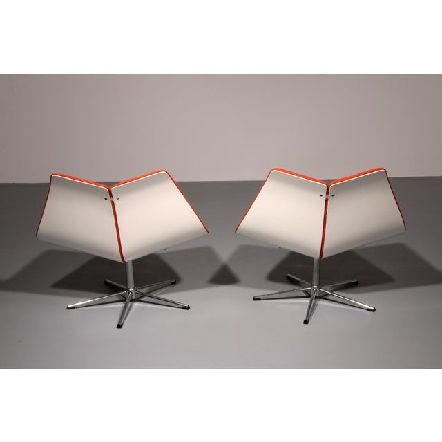 Wood Montreal 67 Pavillon Chairs attributed to Christen Sørensen for Ebena-Lasalle, 1970s, Set of 2 For Sale - Image 7 of 12