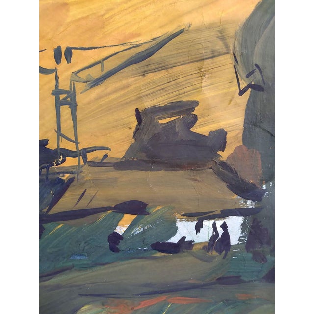 Expressionism Painting Colorful Sunset Litvinov Oleg Arkad'yevich For Sale - Image 3 of 4