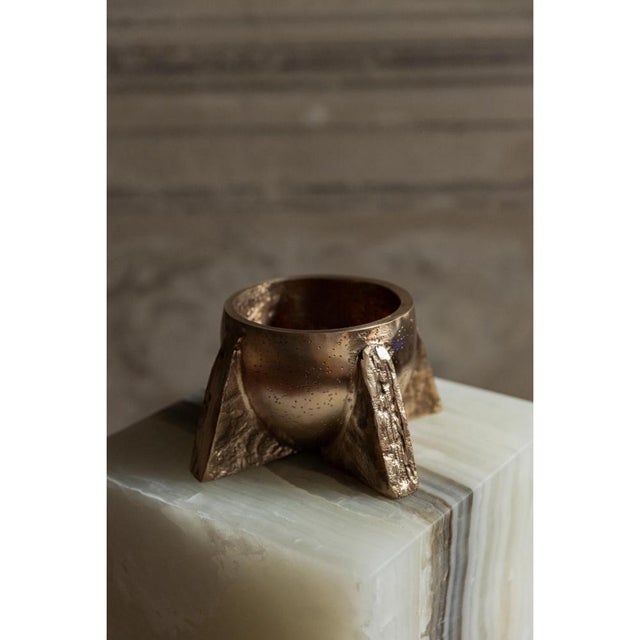 Golden Bronze Coupe by Rick Owens 2007 Dimensions: L 20 x W 20 cm Materials: Bronze Weight: 3 kg The gold edition is an...