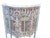 Art Deco Antique Metal Demi-Lune Cabinet For Sale - Image 3 of 4