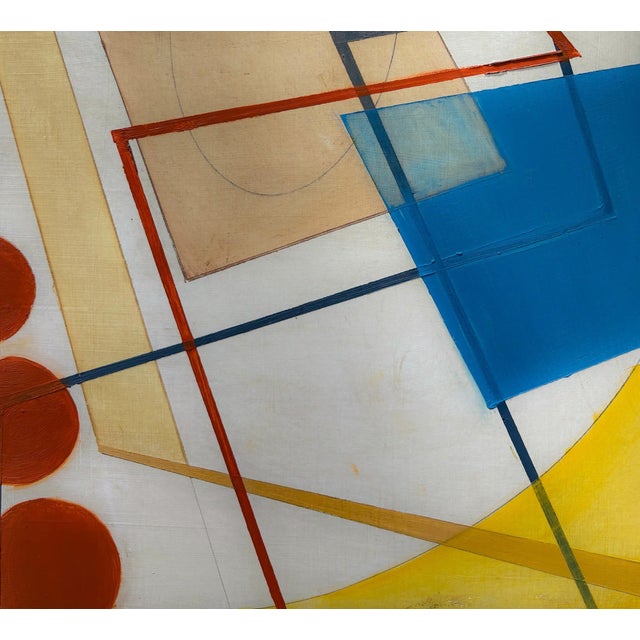Abstract The Moment Before We Started Was My Favorite Moment by Amy Hutcheson | Oil on wood cradle abstract shapes and colors For Sale - Image 3 of 5