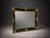 Ornate Black and Gold Antique-Style Wall Mirror For Sale - Image 4 of 6